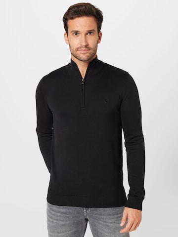 !Solid Pullover 'Denley' in Schwarz: predná strana