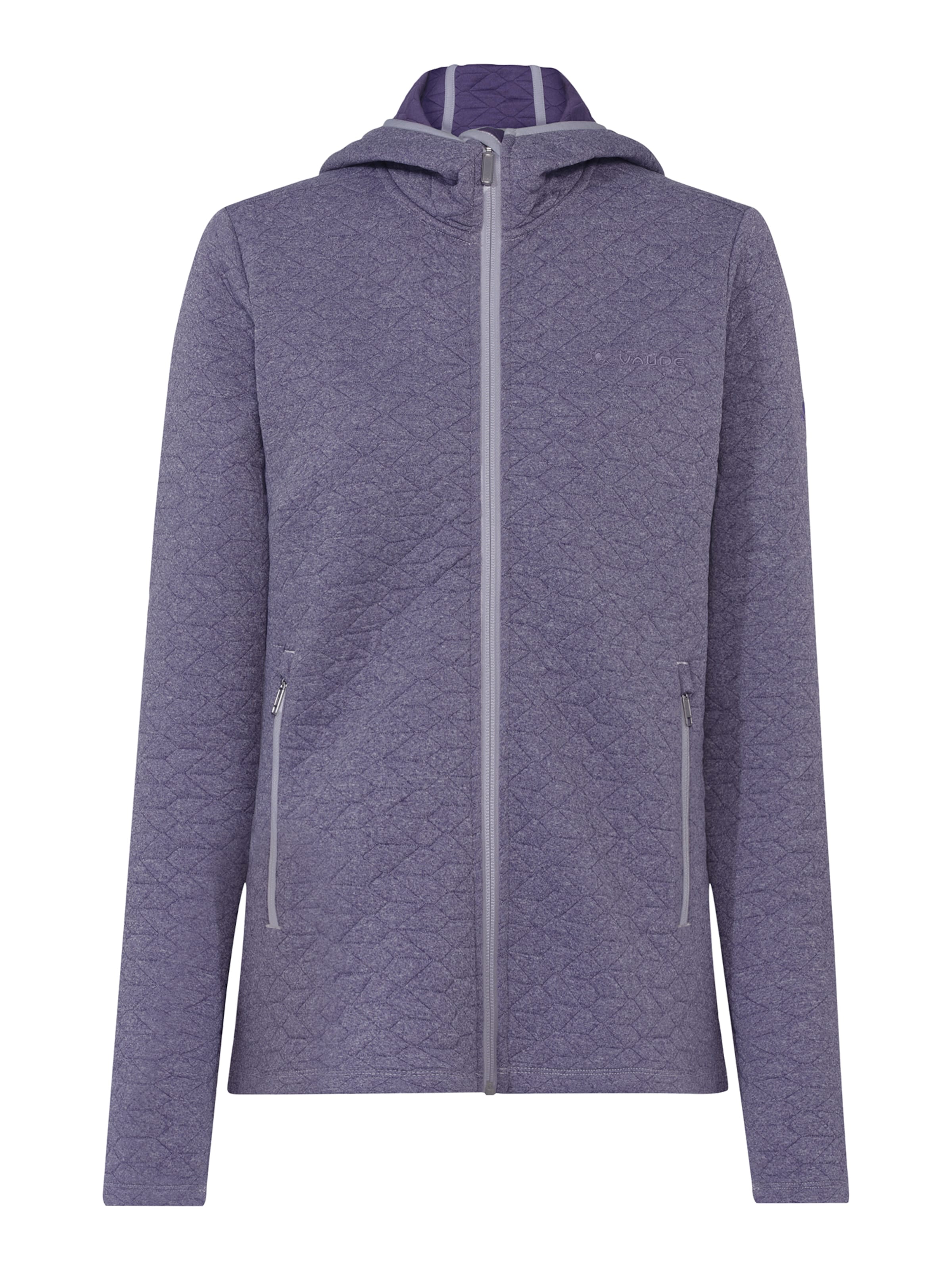 VAUDE Athletic Fleece Jacket ' Silda' in Purple: front