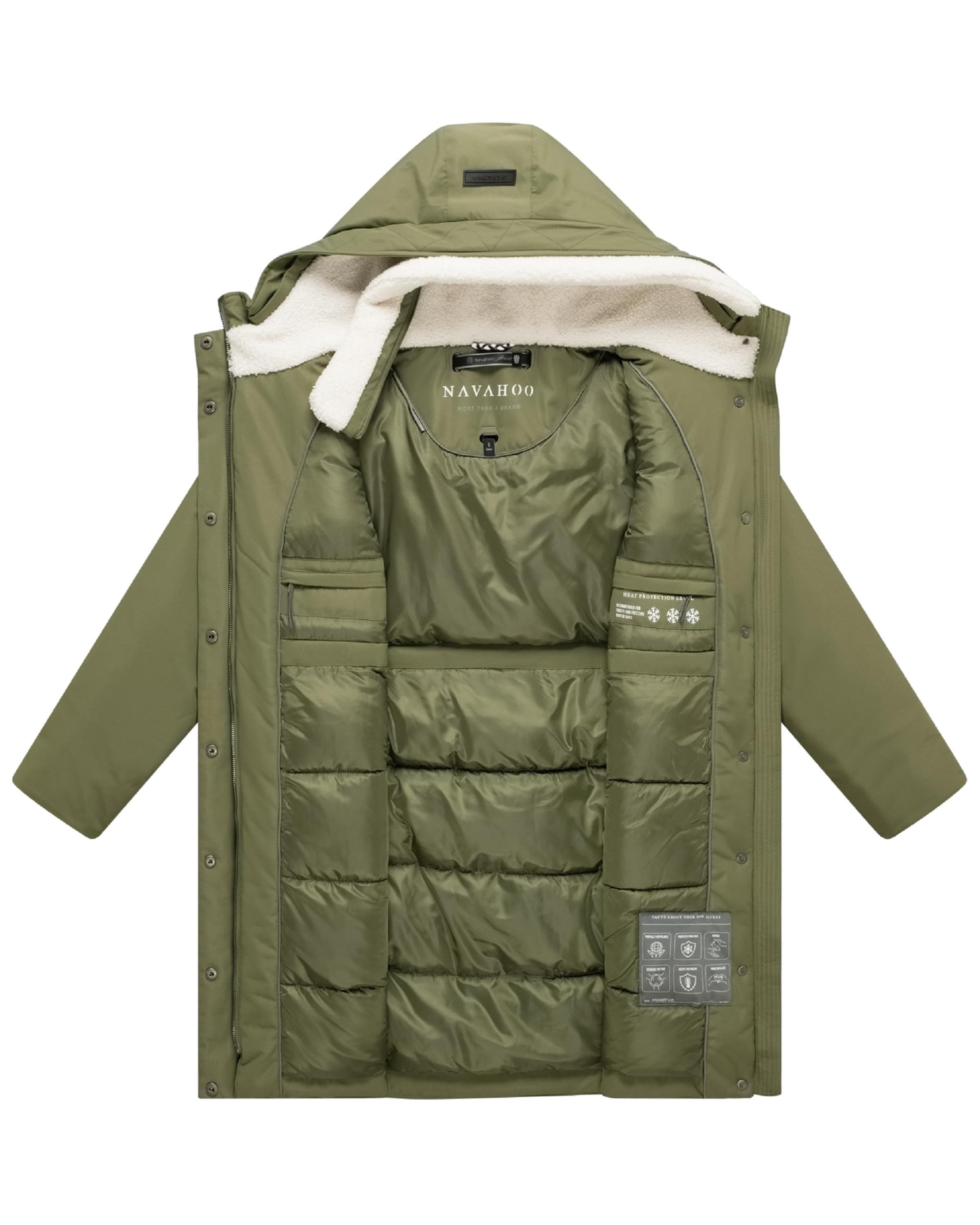 Cappotto invernale 'Bibber-Beauty 14' di NAVAHOO in verde