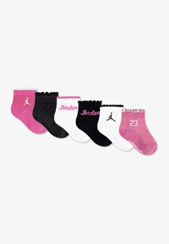 Șosete de la Jordan pe roz: lateral