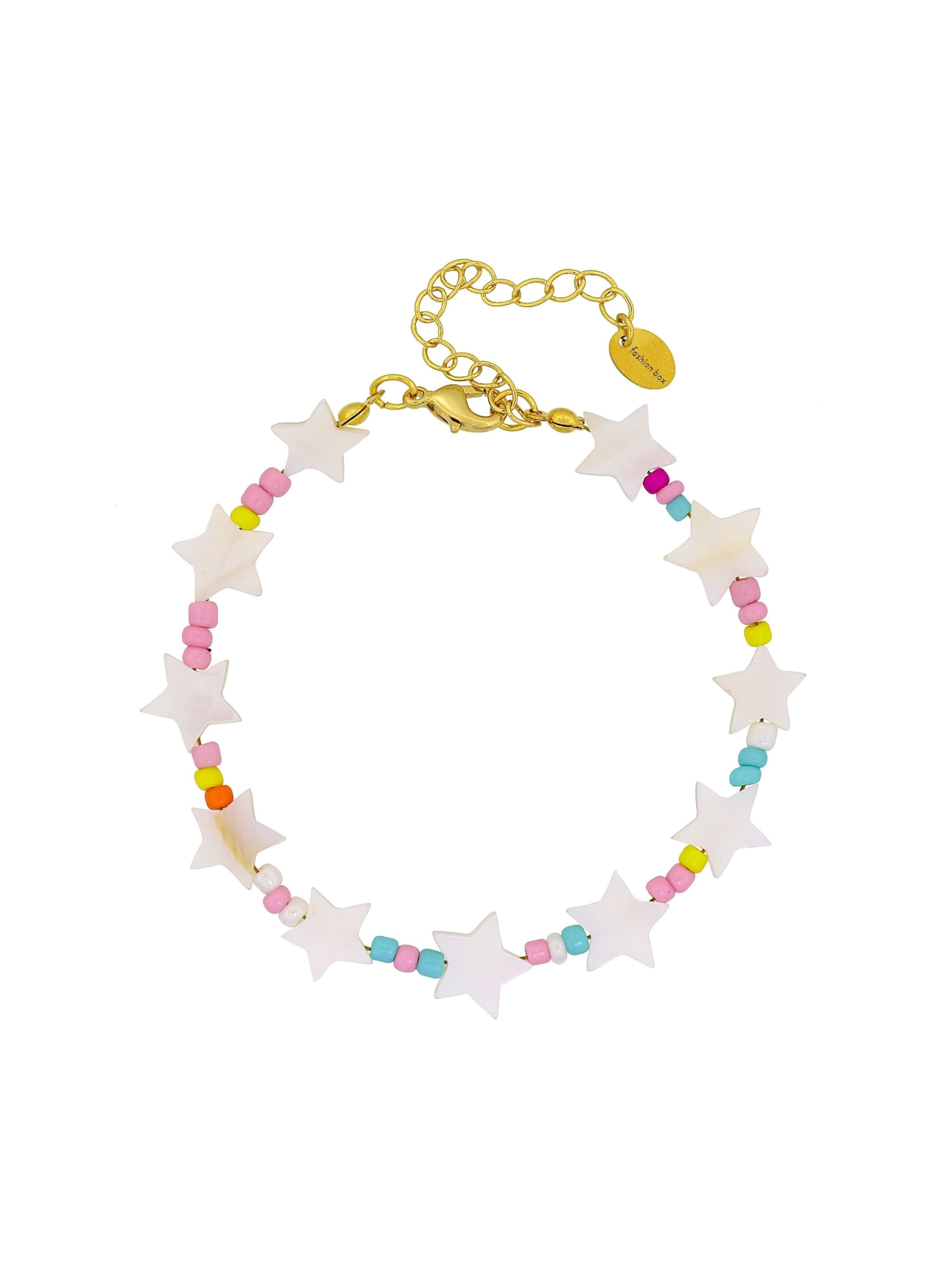 Bijoux de pied Fashionbox en blanc : devant