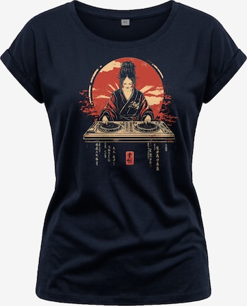 MAKAYA Shirt 'D-Jane' in Blue: front