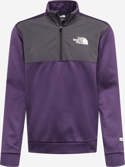 THE NORTH FACE Sportsweatshirt in de kleur Aubergine / Zwart / Wit, Productweergave