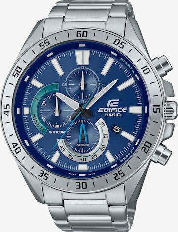 CASIO Analog Watch ' EDIFICE' in Silver: front