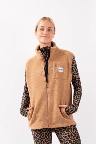 Gilet Eivy en marron : devant