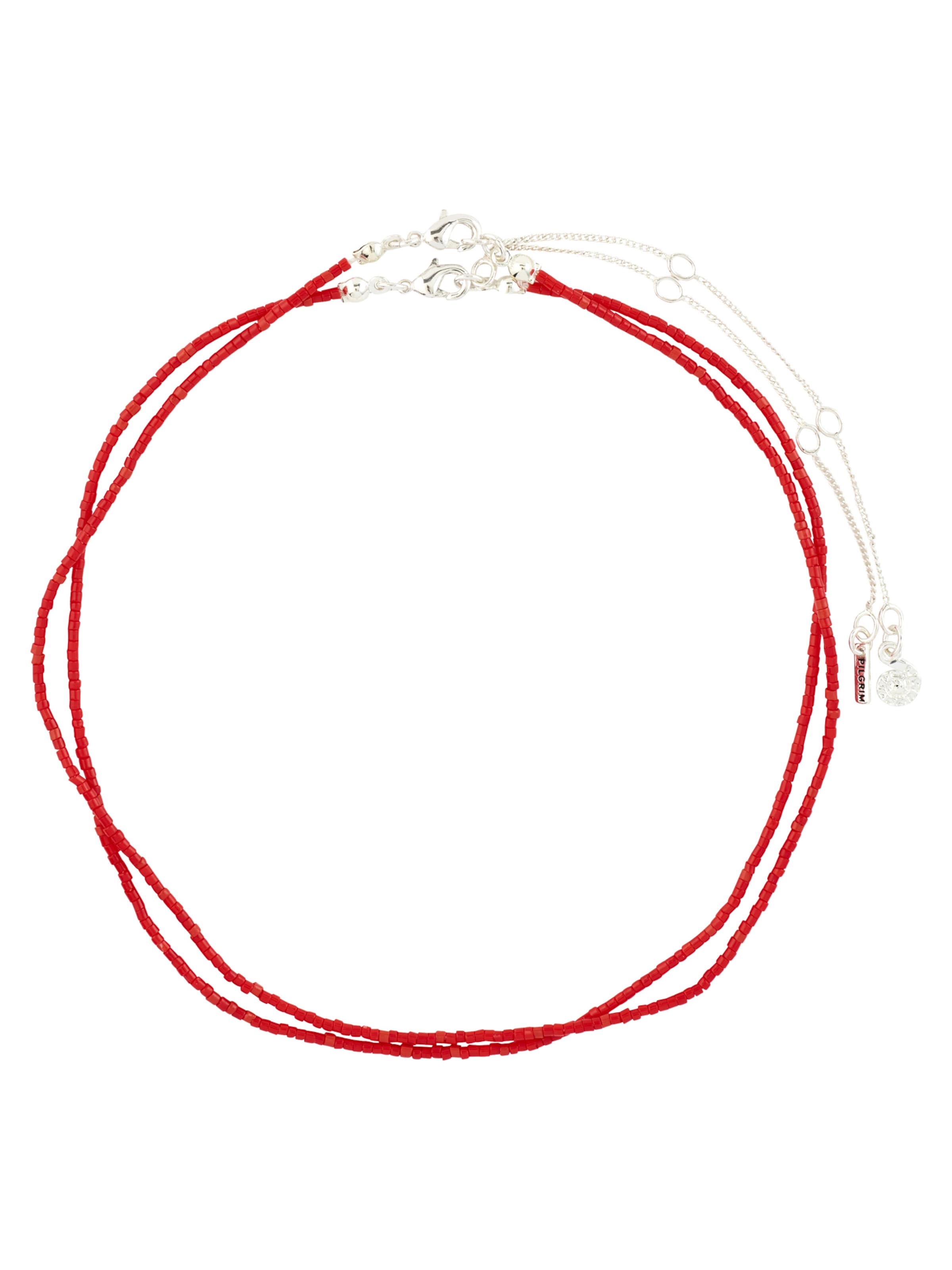 Pilgrim Necklace ' Haze ' in Silver: front