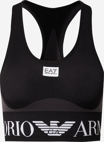 EA7 Emporio Armani Sports bra 'R4' in Black: front