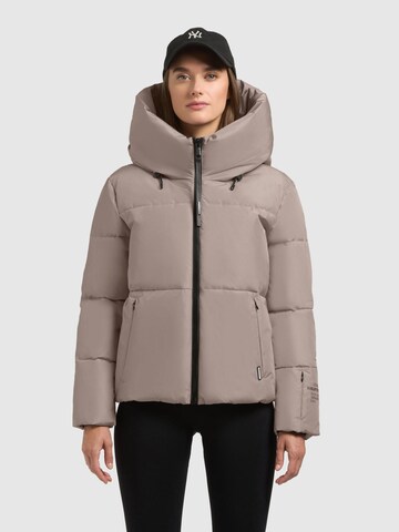 khujo Winter Jacket in Grey: front