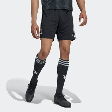 ADIDAS SPORTSWEAR Regular Workout Pants 'Juventus 22/23 Home' in Black: front