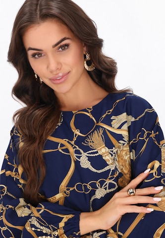 faina - Vestido de cocktail em azul