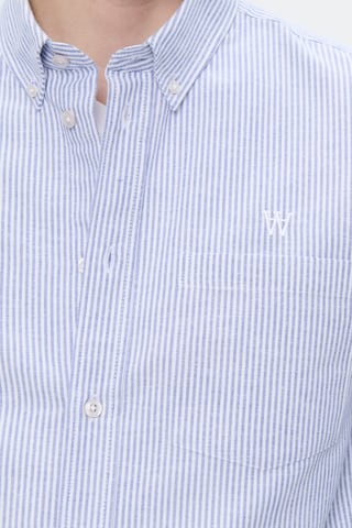 WOOD WOOD Regular fit Button Up Shirt 'Adam' in Blue