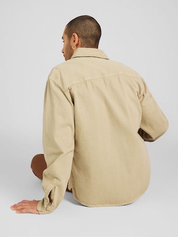 Springfield Comfort Fit Hemd in Beige