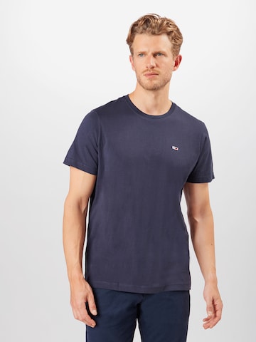 Tommy Jeans Regular fit Shirt in Blauw: voorkant