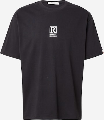 REPLAY Koszulka w kolorze czarny: przód