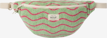 Marsupio 'Terry Towel' di Wouf in verde: frontale