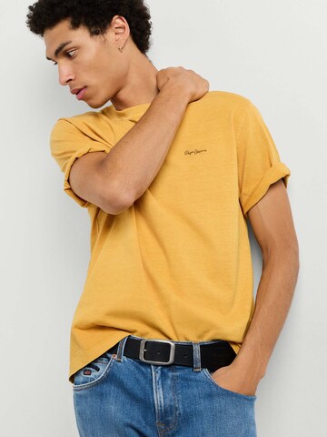 Pepe Jeans Shirt ' PORTOBELLO ' in Gelb