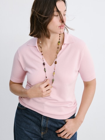 MANGO Pullover 'BASIBER' in Pink