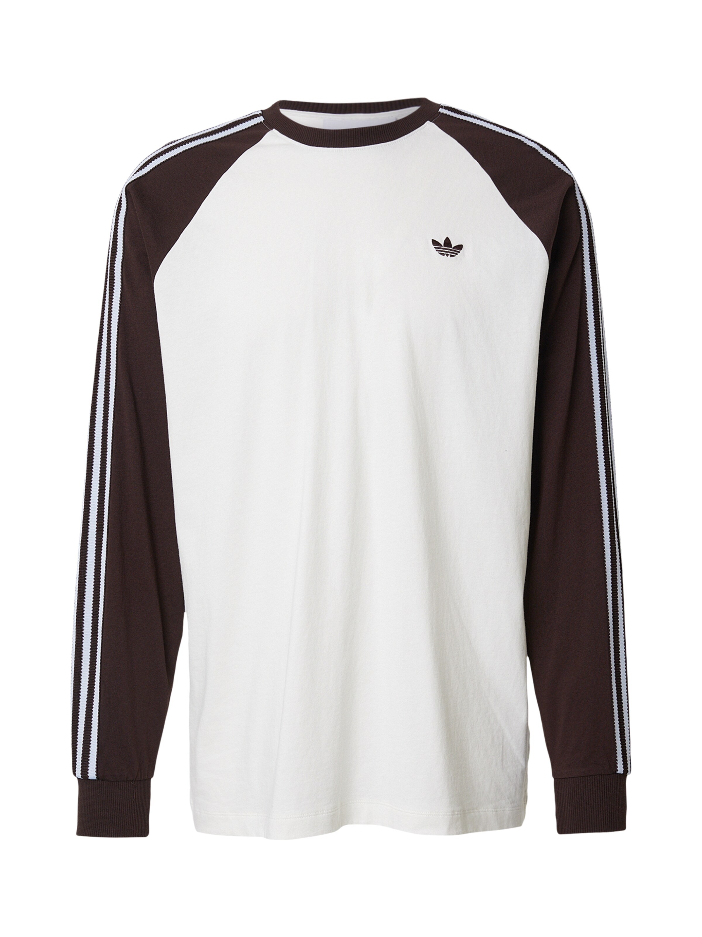 ADIDAS ORIGINALS Футболка 'CALI' в Темно-коричневый / Белый, Обзор товара