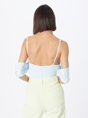 Misspap Shirt bodysuit in Blue