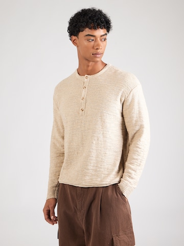 pilka Abercrombie & Fitch Megztinis: priekis