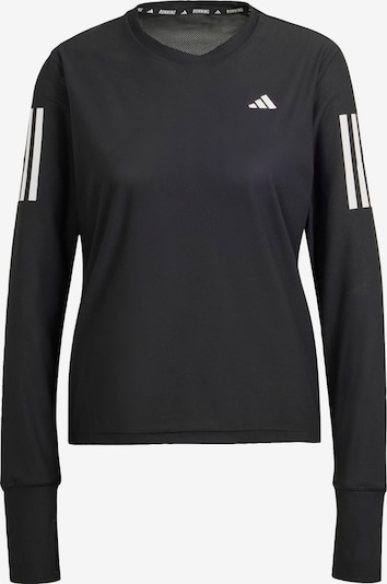 ADIDAS PERFORMANCE Functioneel shirt 'Own The Run' in de kleur Zwart / Wit, Productweergave