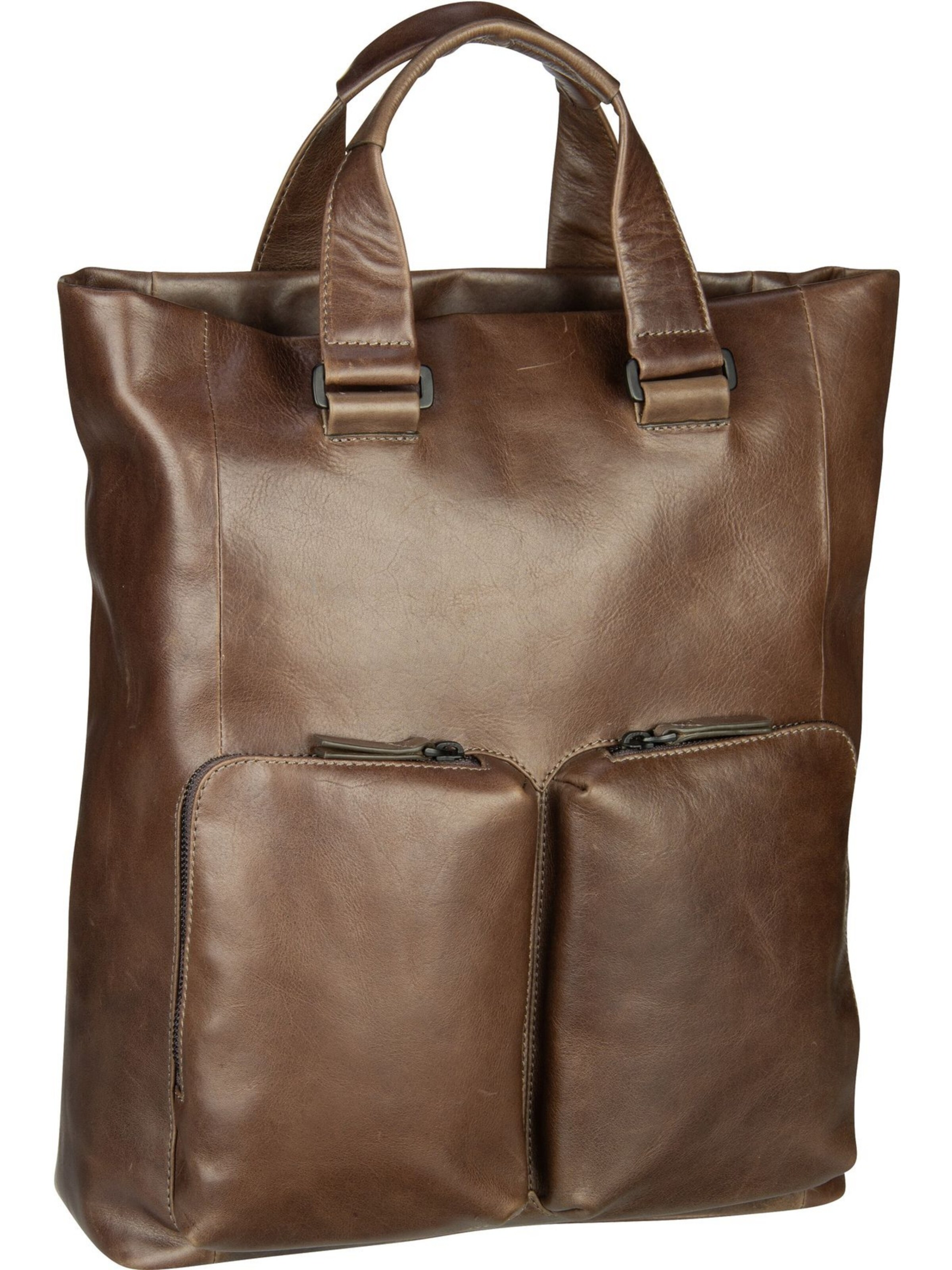 LEONHARD HEYDEN Rucksack 'Porto' in Braun: Vorderseite