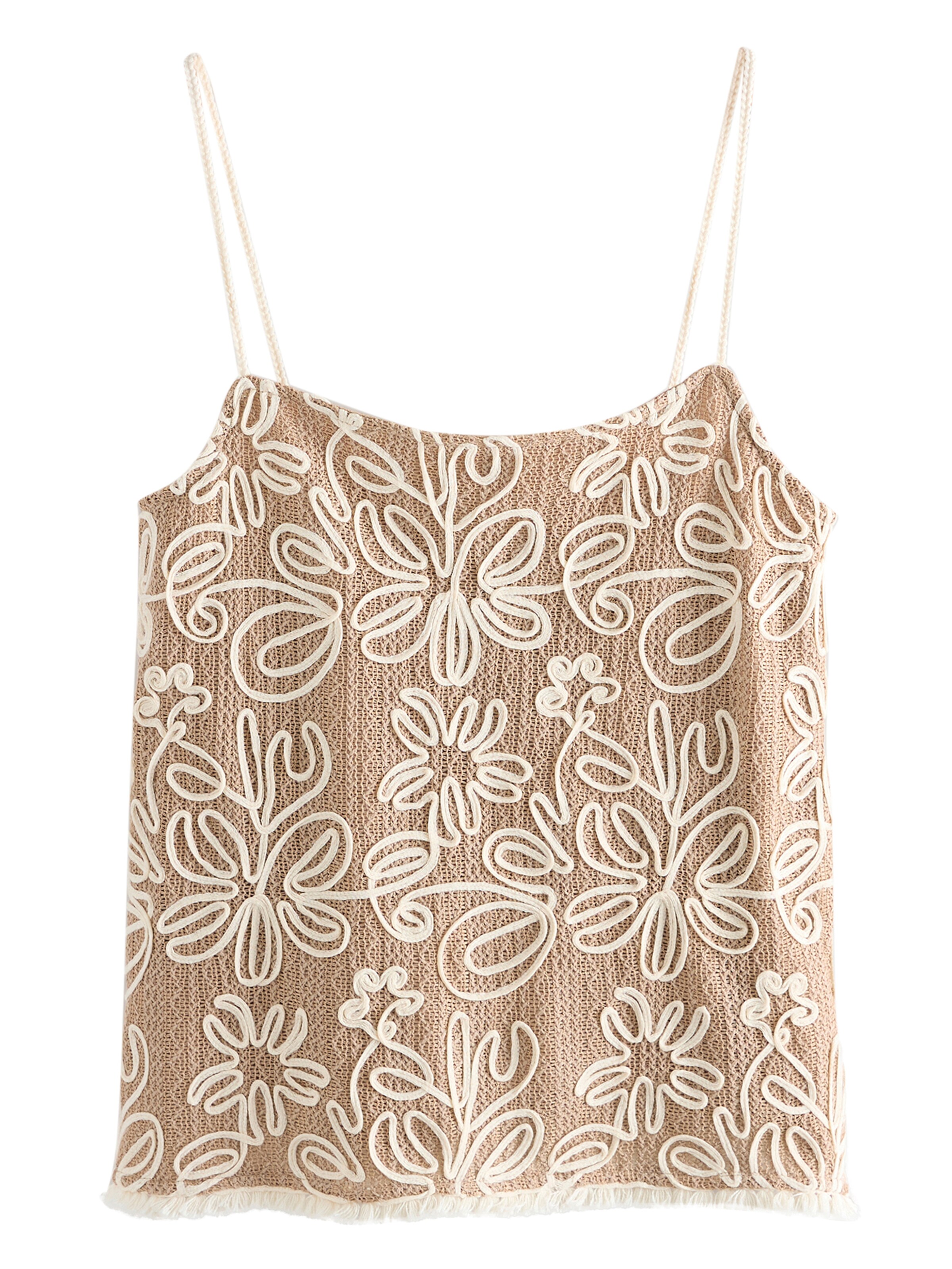 Next Stricktop in Beige: Vorderseite