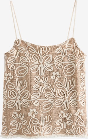 Next Knitted top in Beige: front