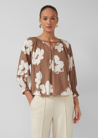 s.Oliver Blouse in Bruin: voorkant