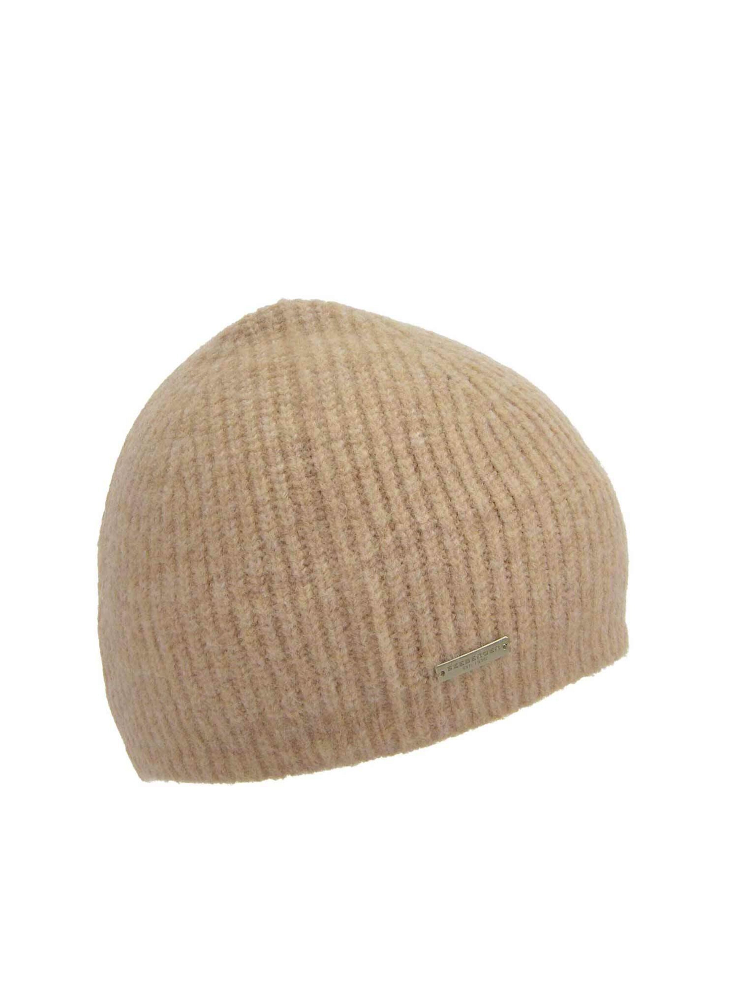 Seeberger Beanie 'Mütze' in Beige: front