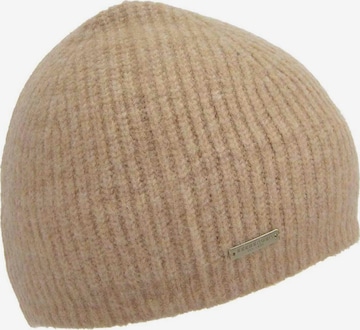 Seeberger Beanie 'Mütze' in Beige: front
