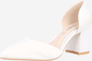 BUFFALO - Sapatos de salto 'Flora' em branco: frente