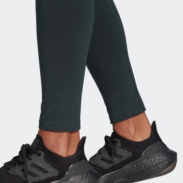 ADIDAS SPORTSWEAR Skinny Workout Pants 'Future Icons Badge Of Sport' in Green