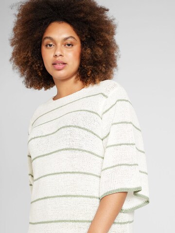 Pullover 'CARGEENA' di ONLY Carmakoma in bianco