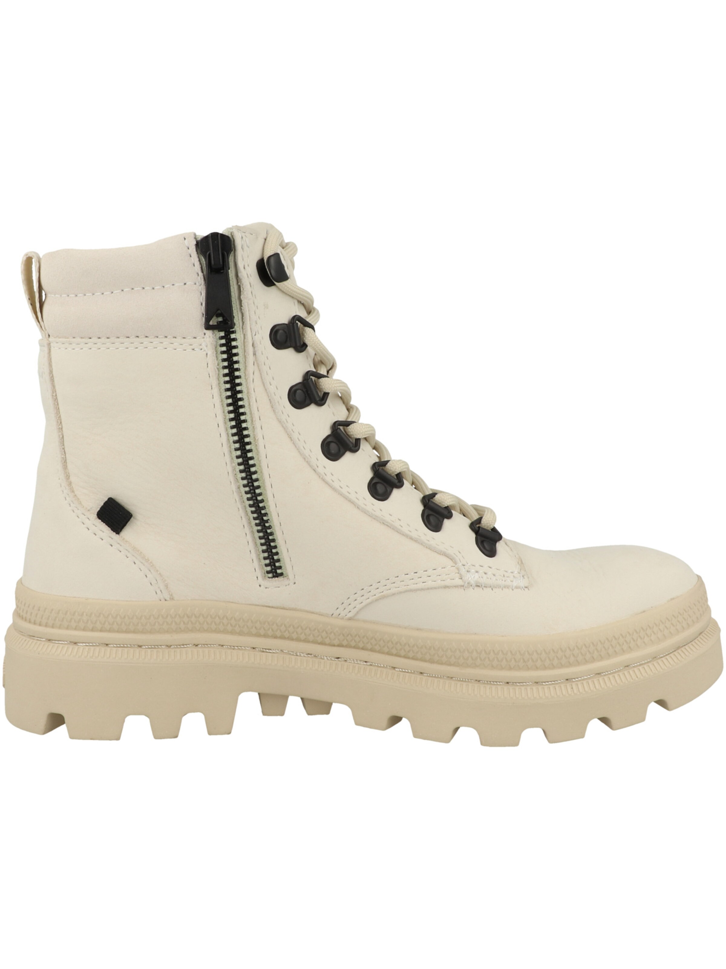 Bottes à lacets Palladium en blanc