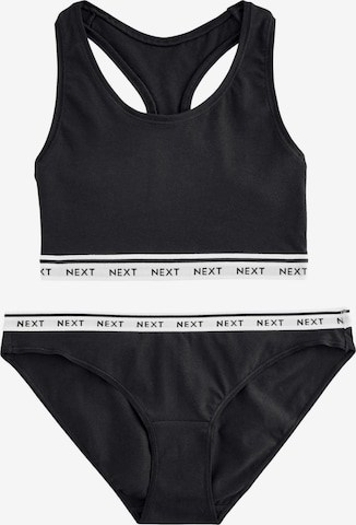 Next Bustier Alusasusetti värissä musta: etupuoli