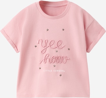MANGO KIDS Paita 'YEE' värissä vaaleanpunainen: etupuoli