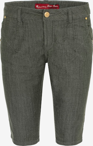 CIPO & BAXX Slim fit Pants in Green: front