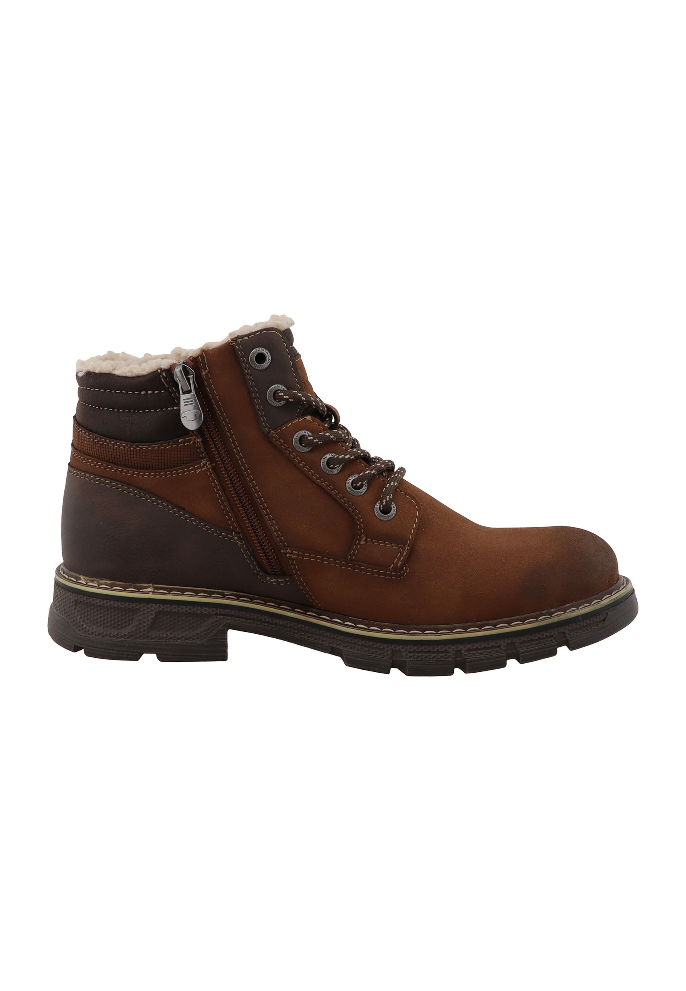 Boots stringati di TOM TAILOR in marrone: frontale