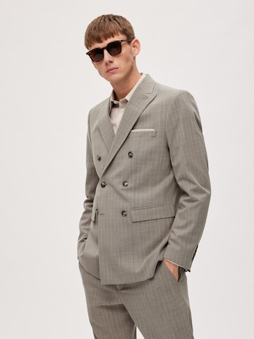 Slim fit Giacca business da completo 'ELON' di SELECTED HOMME in beige