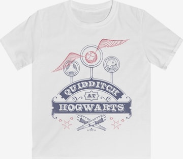 F4NT4STIC Shirt 'Quidditch At Hogwarts' in Wit: voorkant