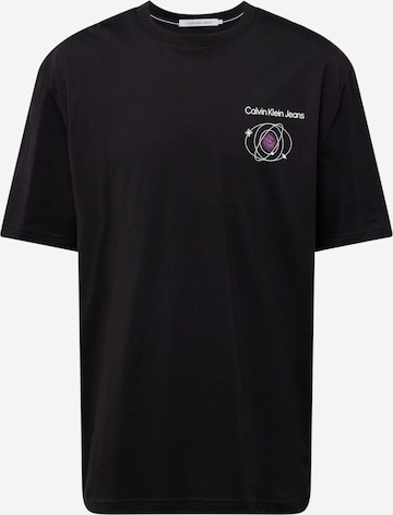 Calvin Klein Jeans Shirt 'Future' in Zwart: voorkant