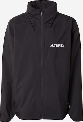 ADIDAS TERREX Outdoor jacket 'Essentials' in Black: front