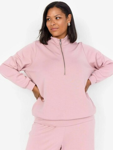 Wasabi Concept Collegepaita 'Sabina' värissä vaaleanpunainen: etupuoli