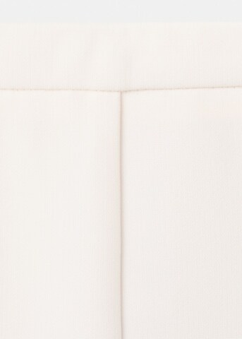 MANGO Flared Pleated Pants 'Iguana' in Beige