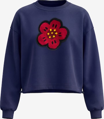 Sweat-shirt MYMO en bleu : devant