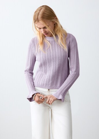 MANGO TEEN Sweater 'Lucky' in Purple: front