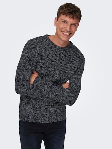 Only & Sons Sweter 'MALAKI' w kolorze niebieski