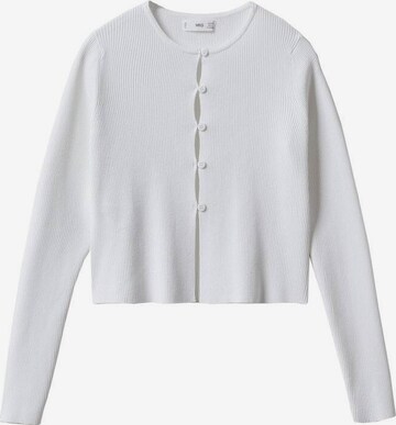 Cardigan 'Gruyer' MANGO en blanc : devant