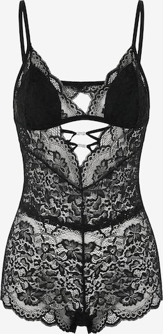 TrendyolBodi 'Babydoll' - crna boja: prednji dio